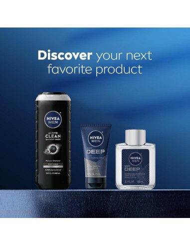 Gel de Ducha NIVEA MEN 3 en 1 con Carbón Natural 3x500ml