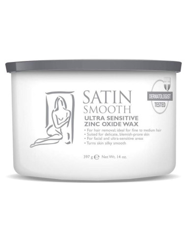 Cera Depilatoria Satin Smooth Óxido de Zinc 396 g Piel Sensible