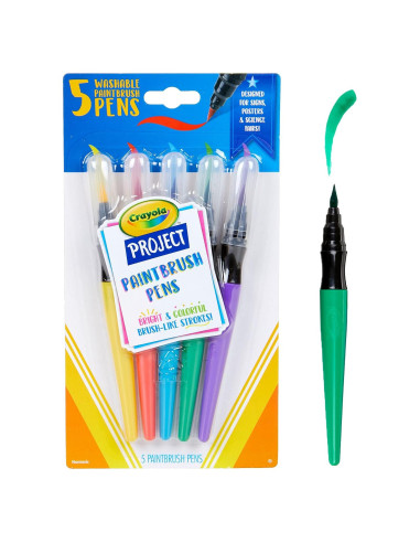 Crayola Pinceles Lavables Set 5 Colores para Niños