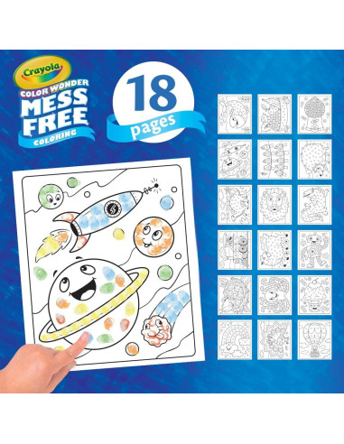 Conjunto de Pintura con Tinta Crayola Color Wonder 5 Colores