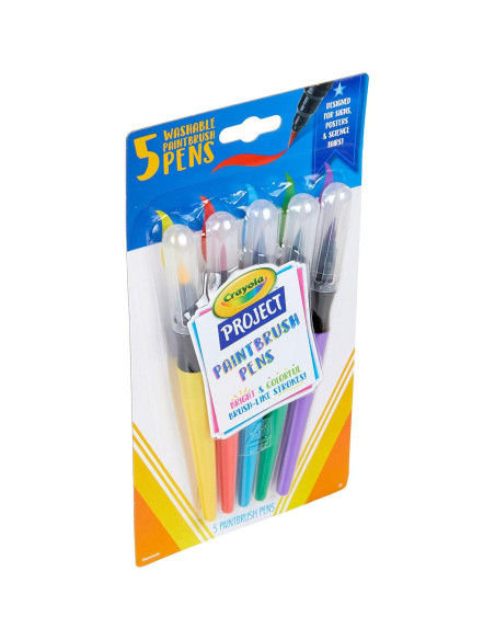 Crayola Pinceles Lavables Set 5 Colores para Niños Crayola Pinceles Lavables Set 5 Colores para Niños