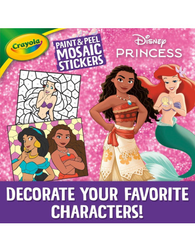 Crayola Calcomanías de Mosaico 20 Piezas Pintura Lavable