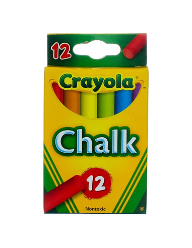 Tizas de colores Crayola 12 unidades - 2 paquetes