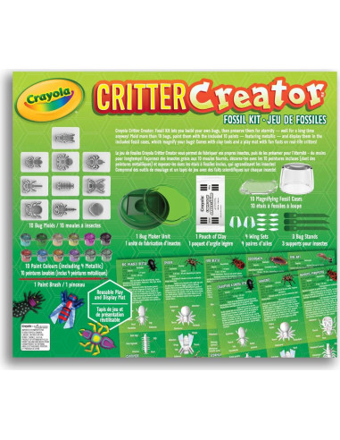 Kit de Fósiles Crayola Critters Creator - Manualidades Insectos