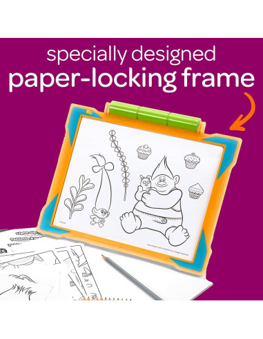 Crayola Luz Tracing Pad Trolls, Caja de Calco LED 6+