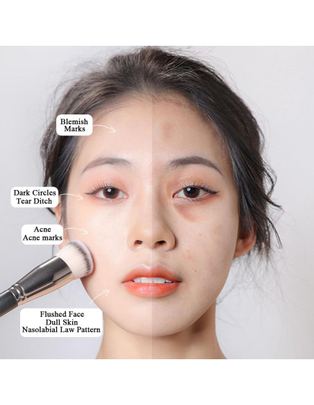 Juego de 4 Brochas Correctoras Auswalar para Maquillaje Juego de 4 Brochas Correctoras Auswalar para Maquillaje