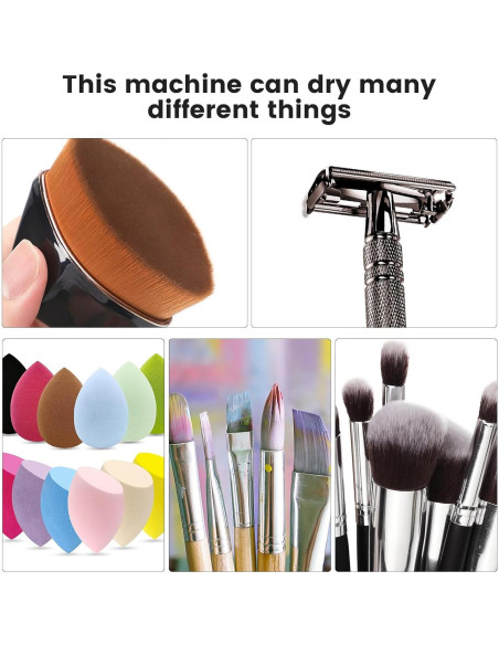 Secadora de Brochas y Esponjas de Maquillaje Puntken 12+2 Secadora de Brochas y Esponjas de Maquillaje Puntken 12+2