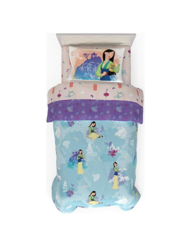 Juego de Ropa de Cama Mulan Franco 4 Piezas Microfibra