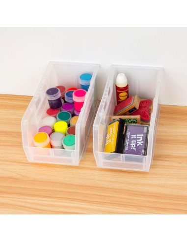 Bins de Almacenamiento Apilables Akro-Mils 30230, 12 Piezas