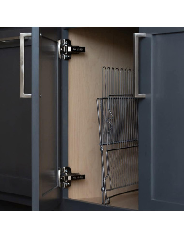 Soporte de Platos Plegable Mejor Casa 1483 Negro