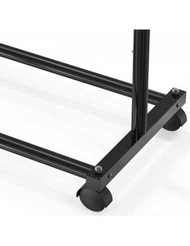 Soporte de Ropa Simple Houseware Metal Negro 77-119 cm