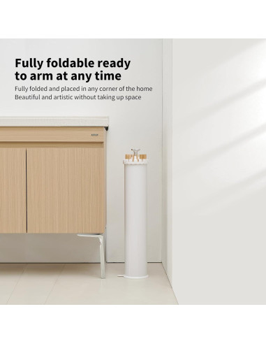 Soporte para Secar Ropa Plegable RFOUO Tripode 16 Varillas