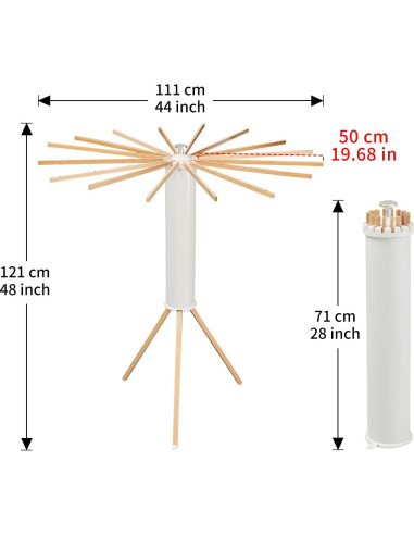 Soporte de Secado de Ropa JOOM Plegable 20 kg Madera