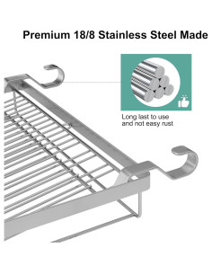 Escurridor de Platos TQVAI Acero Inoxidable Plegable 40,96 cm 2