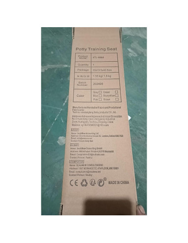 Asiento de Entrenamiento para Baño RABB 1ST Gris 2 en 1