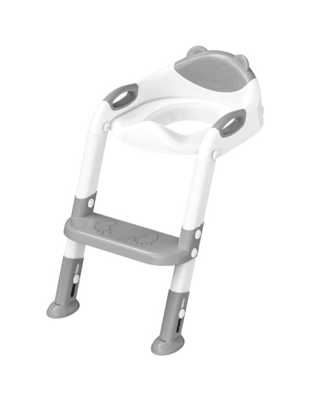 Asiento de Entrenamiento para Baño SKYROKU Gris con Escalera Asiento de Entrenamiento para Baño SKYROKU Gris con Escalera