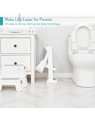 Asiento de Entrenamiento para Baño Forbena Plegable Antideslizante