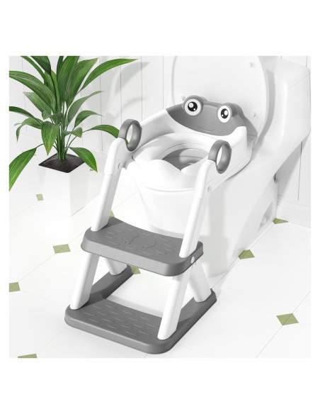 Asiento de Inodoro Entrenamiento 2 en 1 COOSEYA Gris Asiento de Inodoro Entrenamiento 2 en 1 COOSEYA Gris