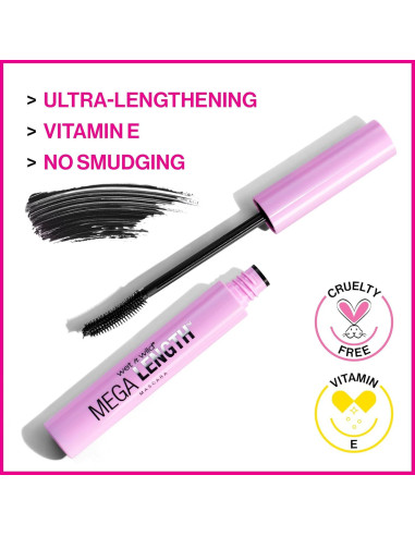 Máscara Alargadora Wet n Wild Mega Length - Negro Intenso