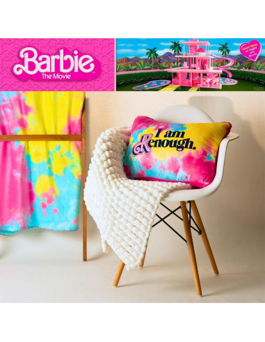 Almohada Decorativa Sherpa Franco Barbie I Am Kenough 50 cm