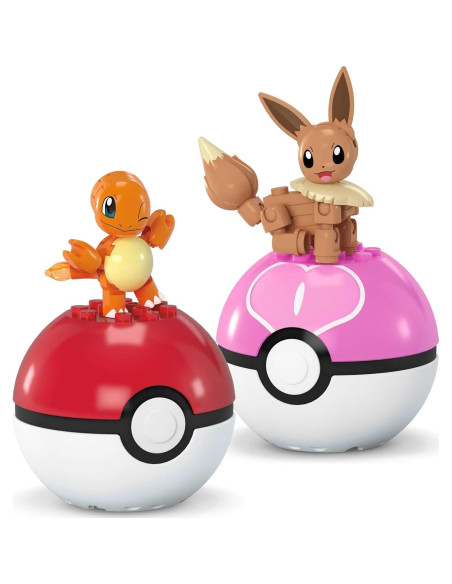 Juguete de Construcción MEGA Pokémon Charmander y Eevee Juguete de Construcción MEGA Pokémon Charmander y Eevee