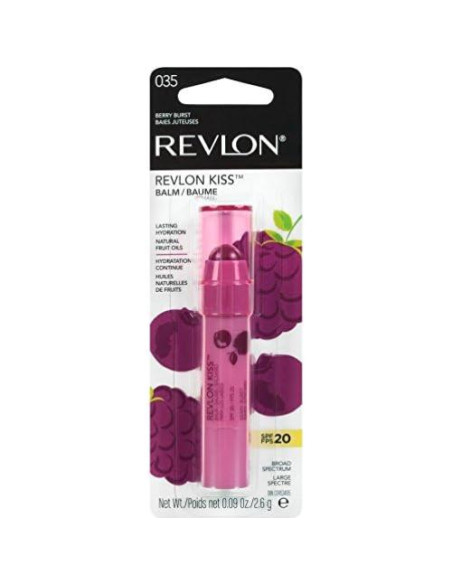 Bálsamo Labial Tinte Revlon Kiss SPF 20 2.54g Estallido de Baya Bálsamo Labial Tinte Revlon Kiss SPF 20 2.54g Estallido de Baya