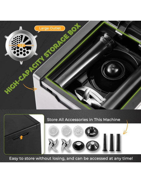 Picadora de Carne Eléctrica Flyseago 3200W 3.6kg/min Comercial Picadora de Carne Eléctrica Flyseago 3200W 3.6kg/min Comercial