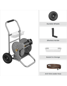 Carro de Carrete de Manguera Giraffe Tools Metal 200 pies 2