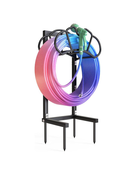 Soporte para Manguera de Jardín Qatsrin 3,32 kg Negro Soporte para Manguera de Jardín Qatsrin 3,32 kg Negro