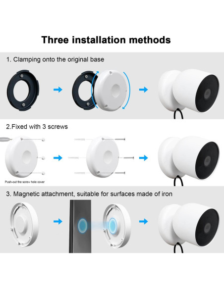 Soportes Magnéticos UYODM para Cámara Google Nest - 2 Piezas Soportes Magnéticos UYODM para Cámara Google Nest - 2 Piezas