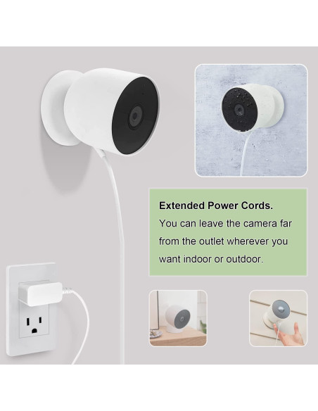 Cable de carga 10 m iMahDirect para Google Nest Cam Cable de carga 10 m iMahDirect para Google Nest Cam