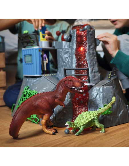 Campamento Base Volcánico Schleich con Dinosaurios y LED Campamento Base Volcánico Schleich con Dinosaurios y LED