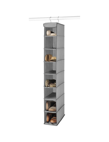 Estante Colgante para Zapatos Whitmor 8 Secciones Gris Estante Colgante para Zapatos Whitmor 8 Secciones Gris