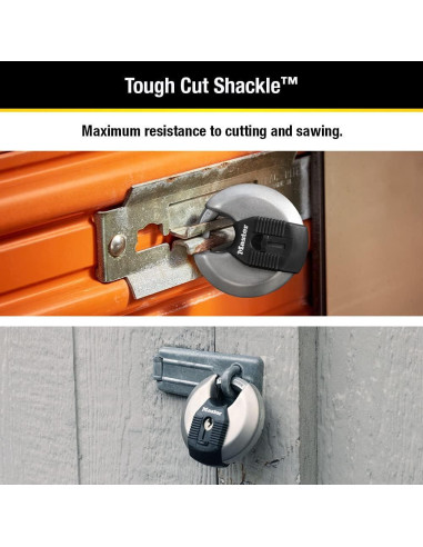 Candado Discóbolo Master Lock M50XD Acero Inoxidable 79mm