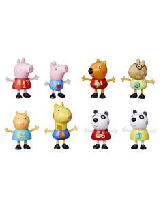 Figuras Peppa Pig 8 Piezas - Juguetes para Niños 3+