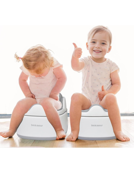 Asiento de Entrenamiento para Baño Bebamour Gris 3 en 1 Asiento de Entrenamiento para Baño Bebamour Gris 3 en 1