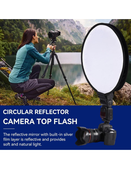 Difusor de Luz Flash Softbox Cyrank 40cm Portátil Difusor de Luz Flash Softbox Cyrank 40cm Portátil