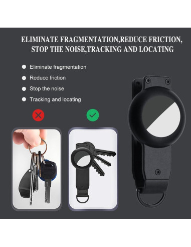 Organizador de Llaves de Fibra de Carbono KeySmart Negro