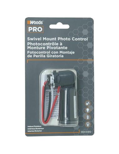 Control de Iluminación Exterior Woods 59413WD con Fotocélula