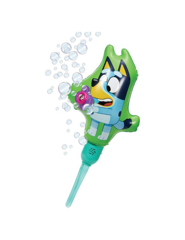 Máquina de Burbujas Inflable Bluey 2 en 1 con Soporte