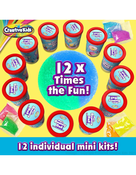 Kit de Pelotas Rebotadoras Creative Kids - 12 Paquetes DIY Kit de Pelotas Rebotadoras Creative Kids - 12 Paquetes DIY