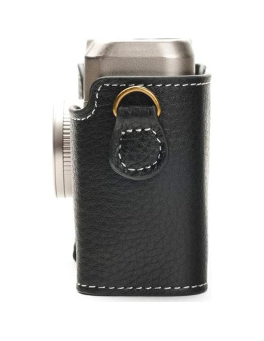 Funda de Cuero Real BolinUS para Cámara Contax T3 - Negra