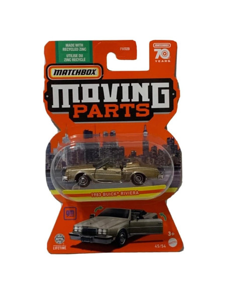 Vehículo Die-Cast Matchbox Buick Riviera 1983 Dorado Vehículo Die-Cast Matchbox Buick Riviera 1983 Dorado