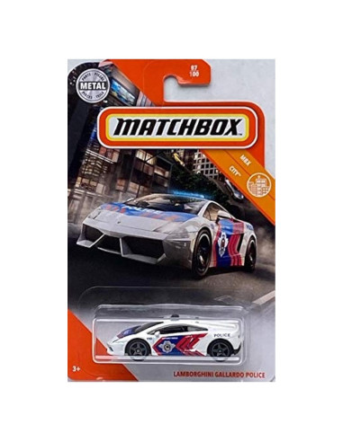 Matchbox Lamborghini Gallardo Policía 1:64 Coleccionable