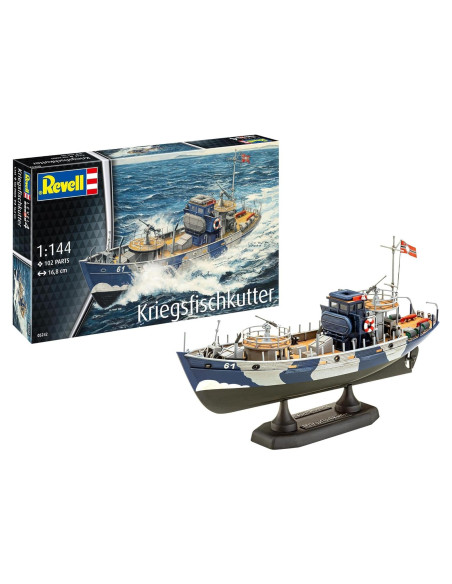 Revell KFK Kriegsfischkutter Barco 1:144 Kit de Modelo Plástico Revell KFK Kriegsfischkutter Barco 1:144 Kit de Modelo Plástico