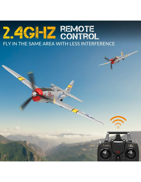Avión RC FLTTAIN P47 35.56 cm Acrobático para Principiantes Avión RC FLTTAIN P47 35.56 cm Acrobático para Principiantes