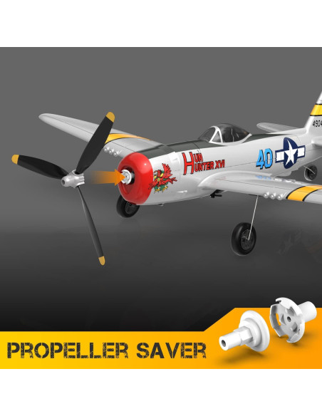 Avión RC FLTTAIN P47 35.56 cm Acrobático para Principiantes Avión RC FLTTAIN P47 35.56 cm Acrobático para Principiantes
