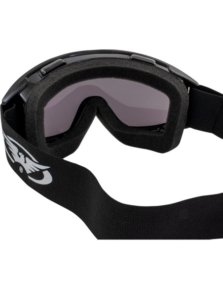 Gafas de Motocicleta Global Vision Acolchadas 2 Pares UV400 Gafas de Motocicleta Global Vision Acolchadas 2 Pares UV400