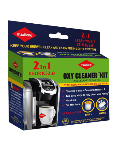 Kit de limpieza profesional Oxy para cafeteras K-Cup Keurig