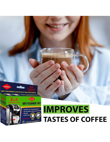 Kit de limpieza profesional Oxy para cafeteras K-Cup Keurig